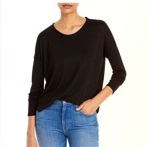 Rag & Bone Black Long Sleeve Relaxed Fit Tee – Size S